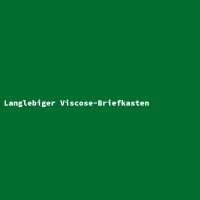 Langlebiger Viscose-Briefkasten