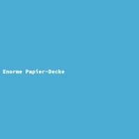 Enorme Papier-Decke