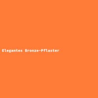 Elegantes Bronze-Pflaster