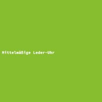 Mittelm&auml;&szlig;ige Leder-Uhr