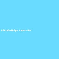 Mittelm&auml;&szlig;ige Leder-Uhr