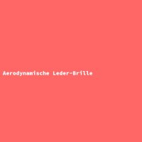 Aerodynamische Leder-Brille