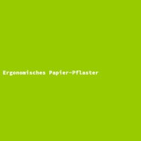 Ergonomisches Papier-Pflaster